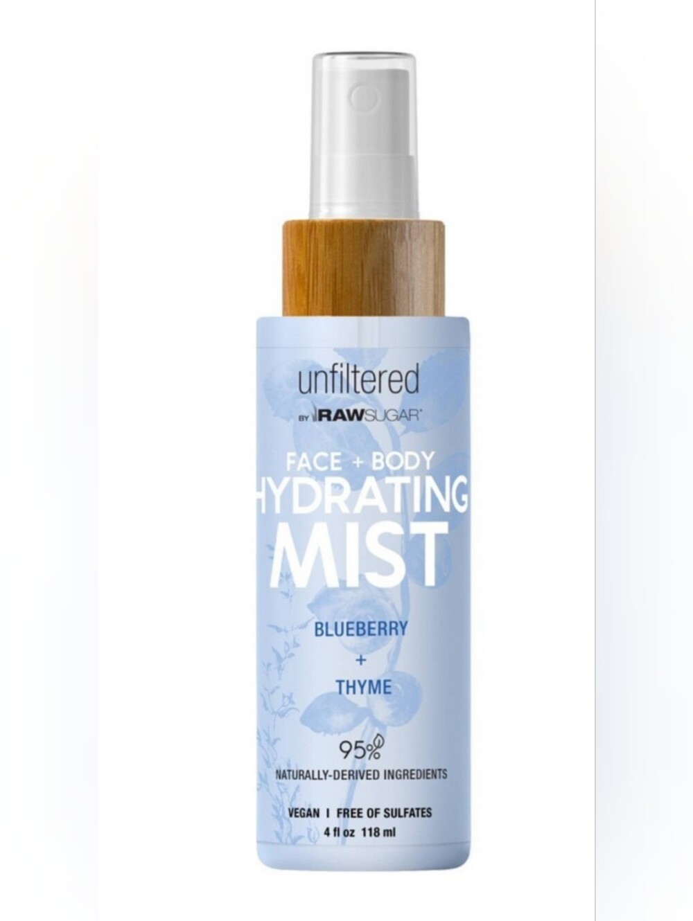 Raw Sugar Blueberry + Thyme Hydrating Face & Body Mist - New